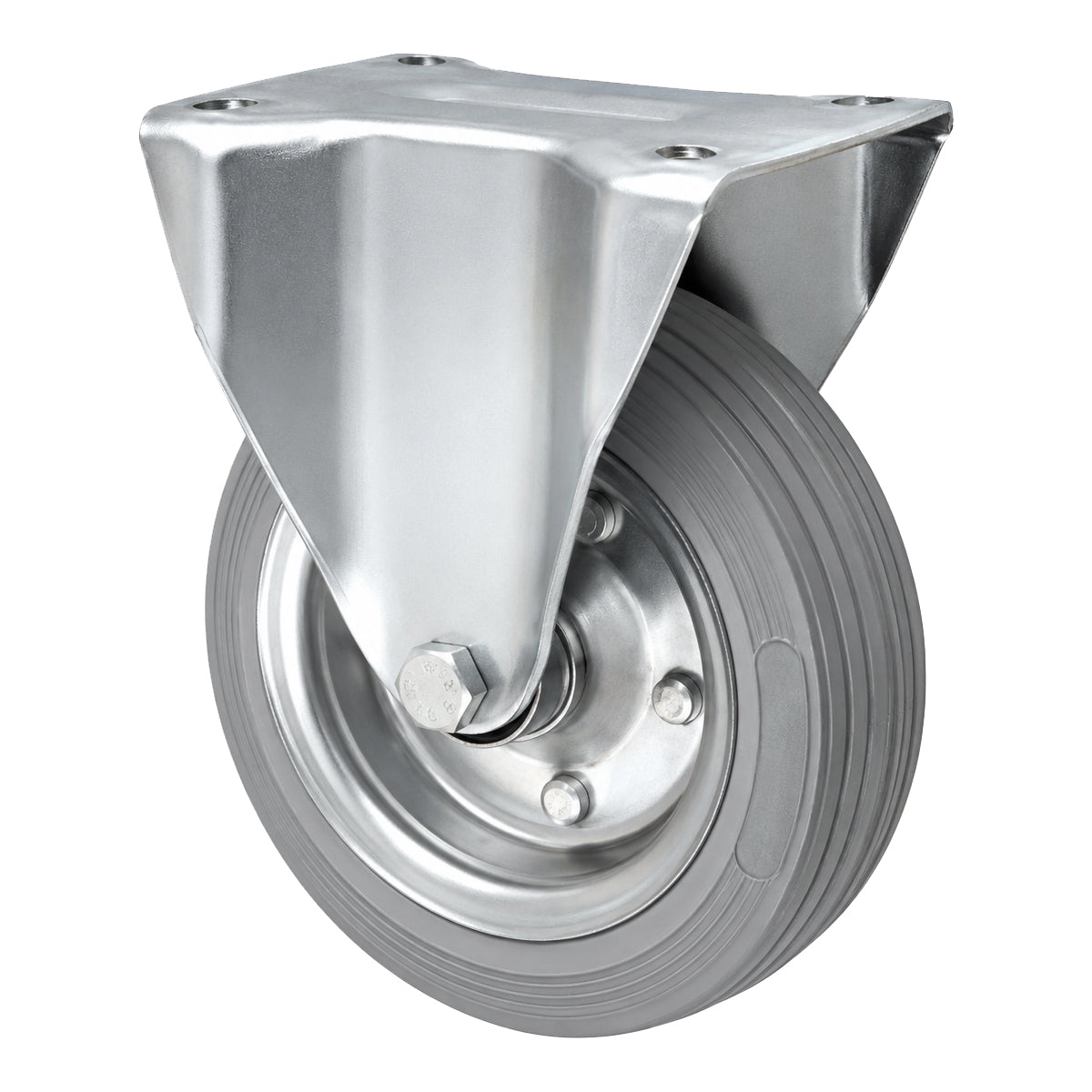 Metall-Gummiräder mit Platte Bockrolle Ø160 mm mit Platte Code: 43NS
