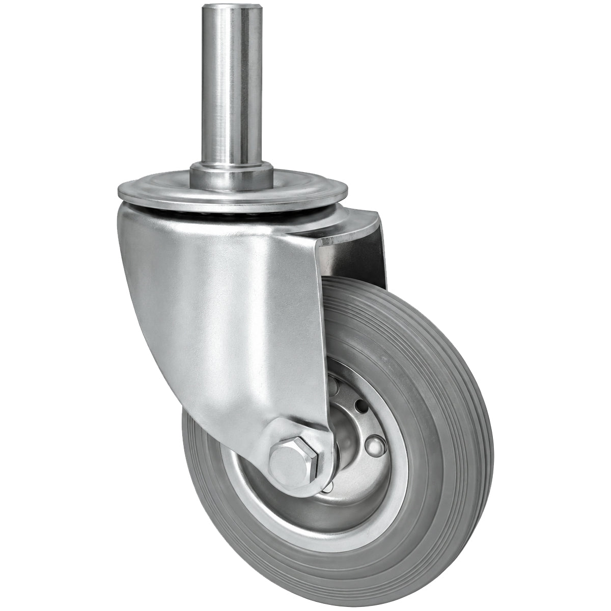 Metall-Gummiräder mit Befestigungsstift Lenkrollen Lenkrollen Ø125 mm Code: 24S*25