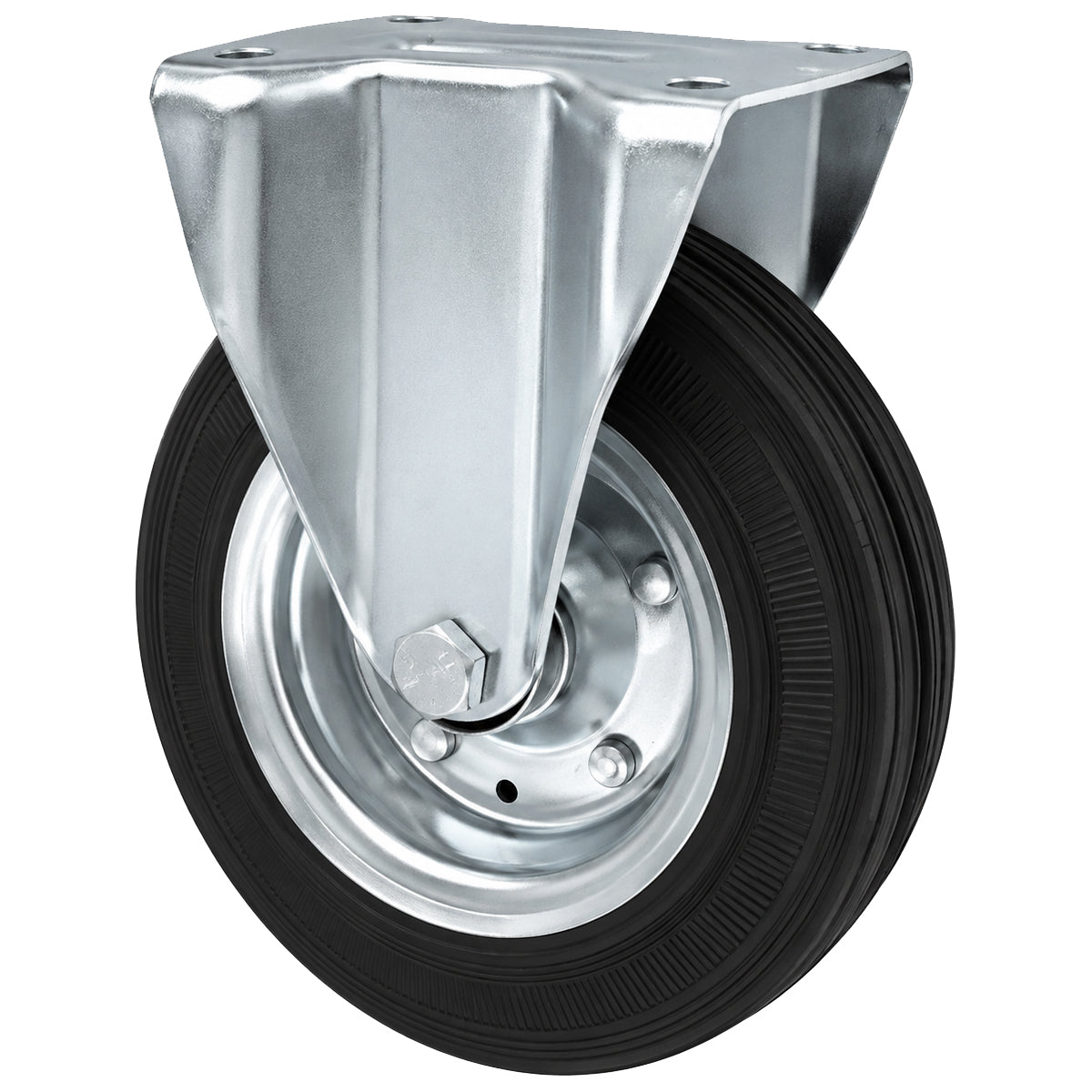 Metall-Gummiräder mit Platte Bockrolle Ø200 mm mit Platte Code: 63N