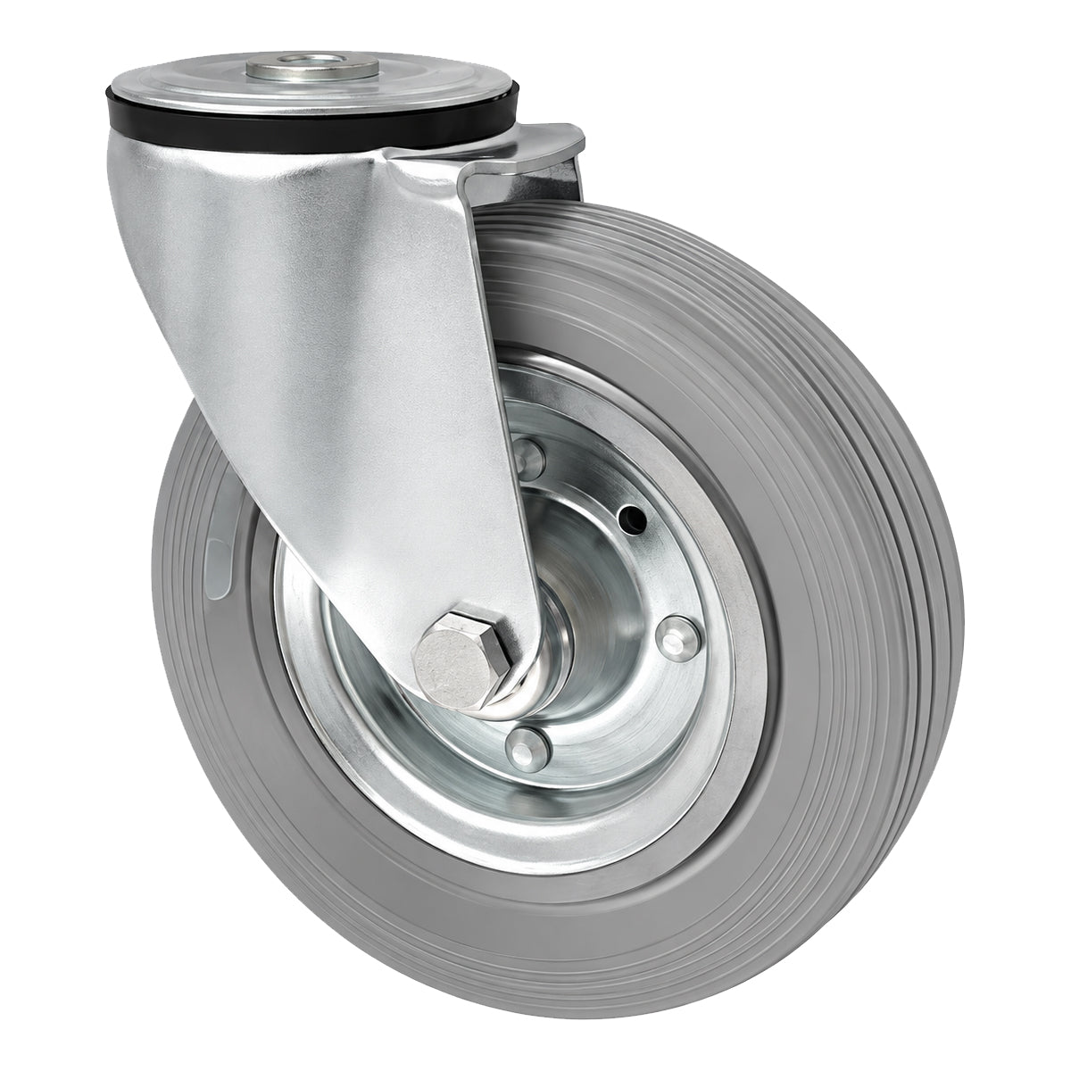 Metall-Gummiräder mit Befestigungsstift mit Zentralbohrung  Ø180 mm Code: 57NS
