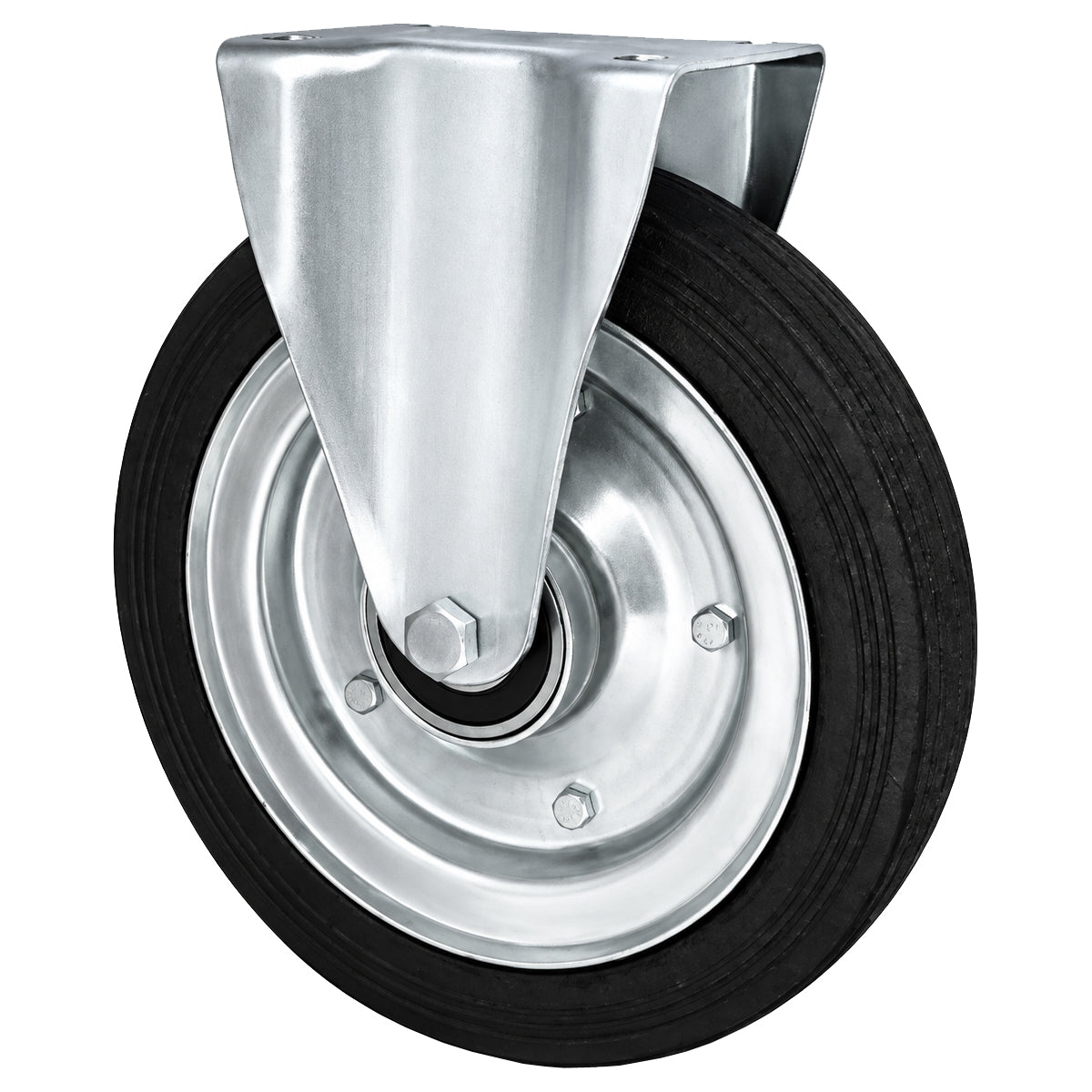 Metall-Gummiräder mit Platte Bockrolle Ø250 mm mit Platte Code: 93L