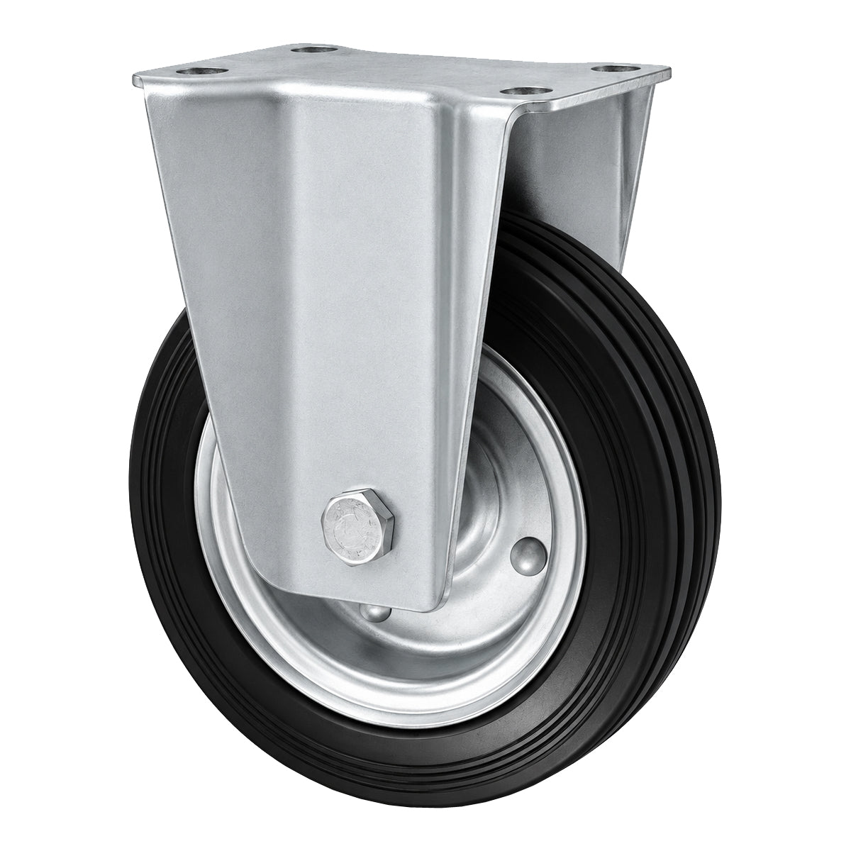 Metall-Gummiräder mit Platte Bockrolle Ø150 mm mit Platte Code: 73M