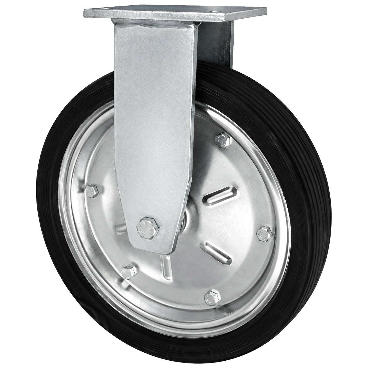 Metall-Gummiräder mit Platte Bockrolle Ø300 mm mit Platte Code: 1003MNLD