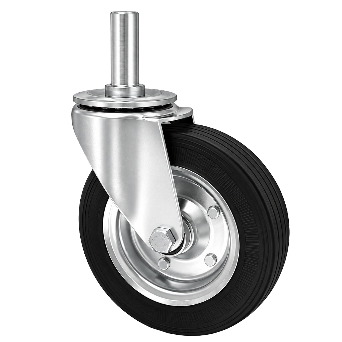 Metall-Gummiräder mit Befestigungsstift Lenkrollen  Ø180 mm Code: 54N*27