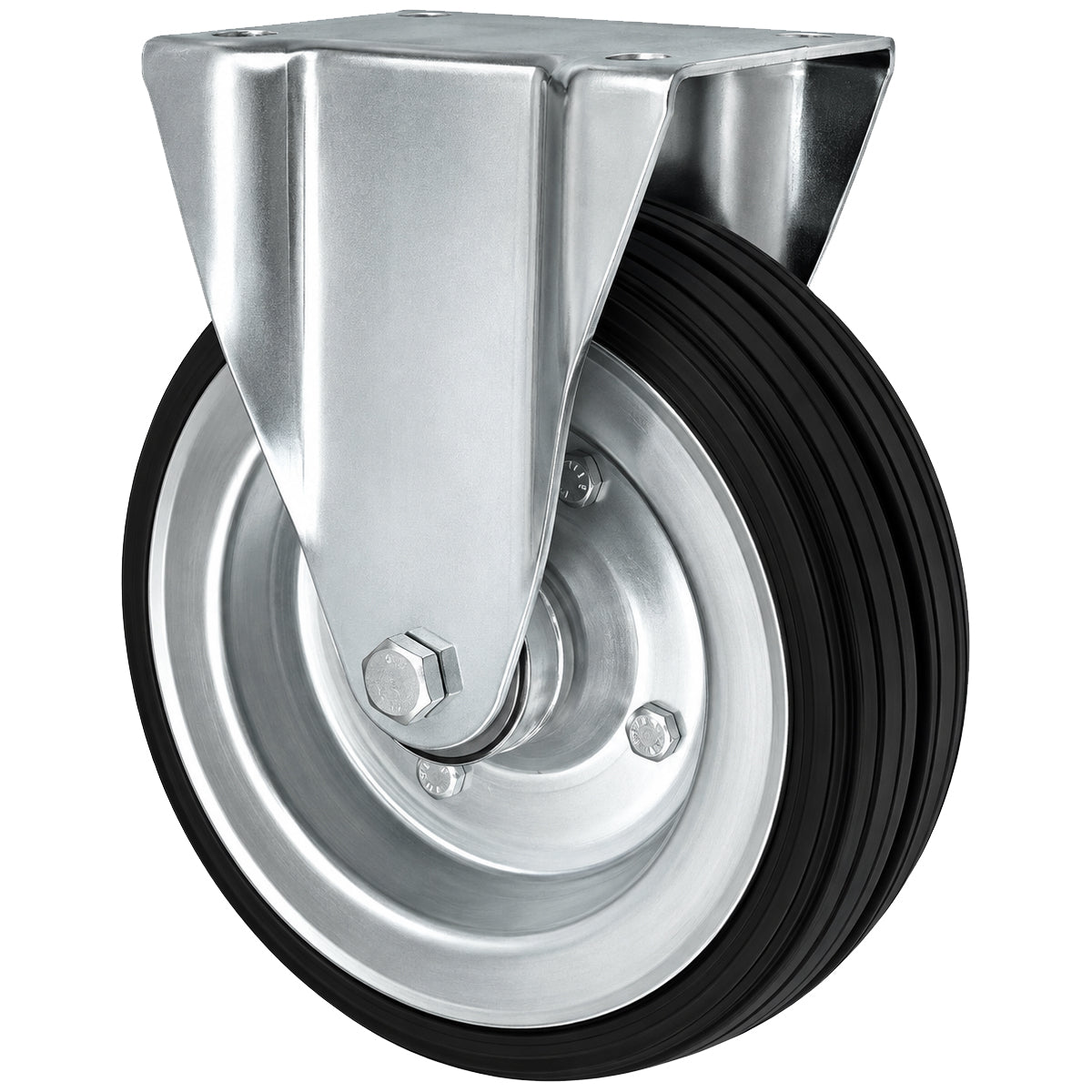 Metall-Gummiräder mit Platte Bockrolle Ø225 mm mit Platte Code: 83L