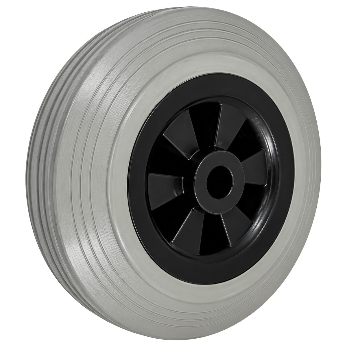 Vollgummi Rad Ø 200 mm mit Polypropylen-Felge Industrie Gummirad Code: 69TS