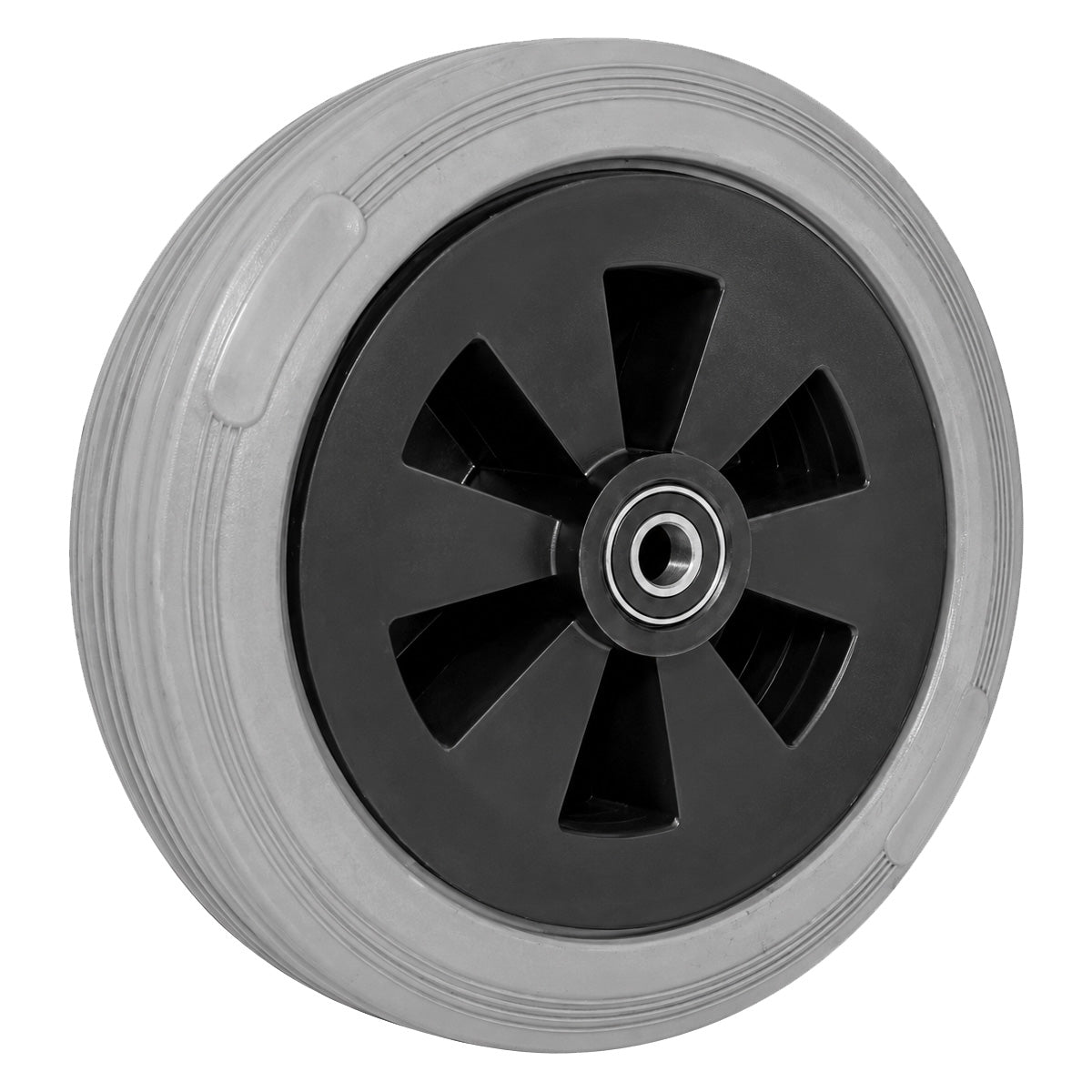 Vollgummi Rad Ø 200 mm mit Polypropylen-Felge Industrie Gummirad Code: 60TSL