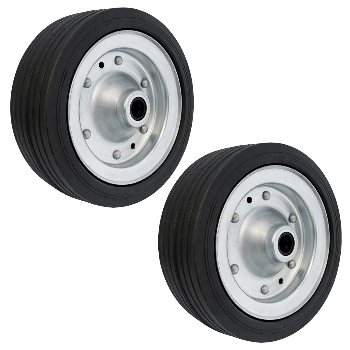 Ersatzrad Ø200 mm – Vollgummi Industrierad für Transportwagen, Code: 60F
