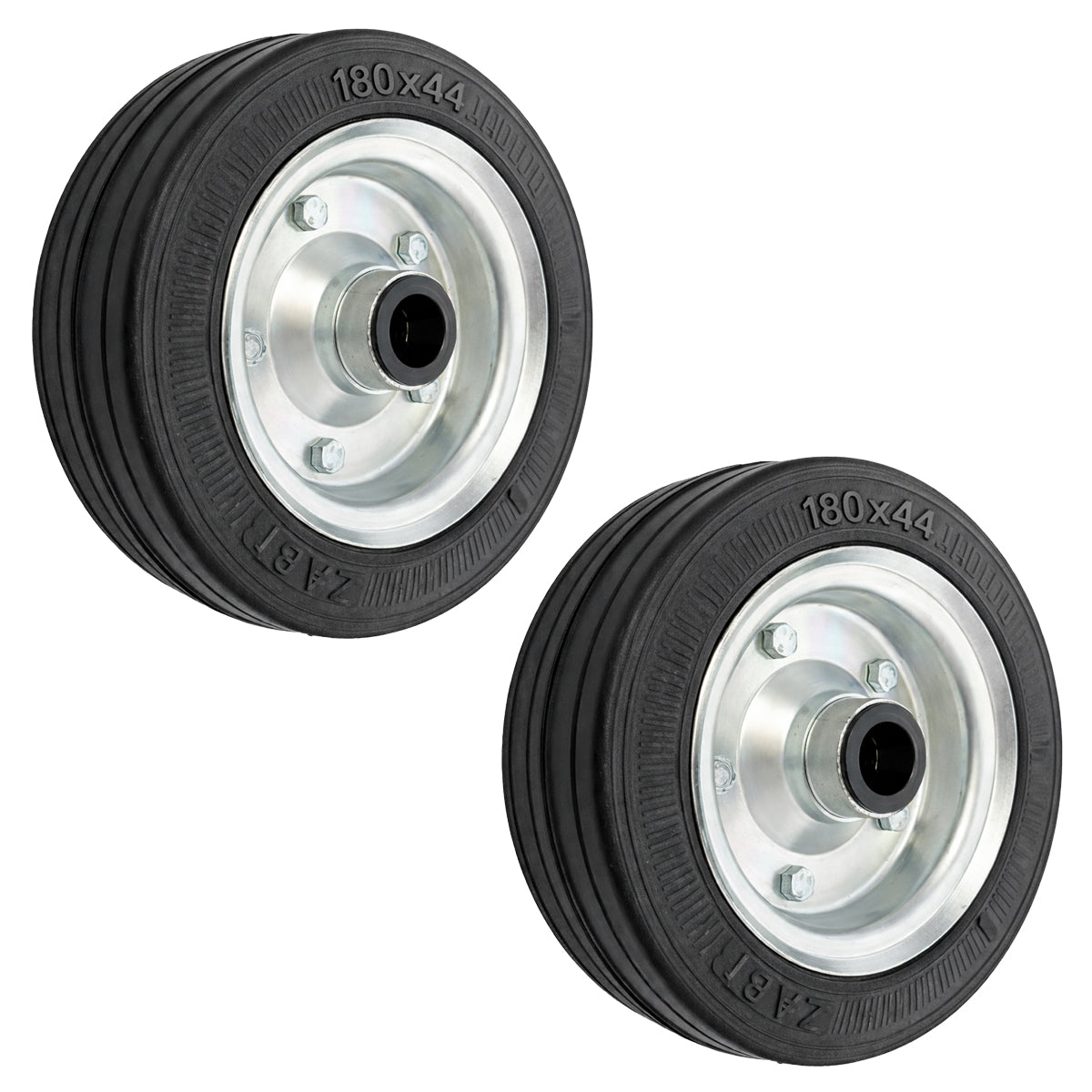 Ersatzrad Ø180 mm – Vollgummi Industrierad für Transportwagen, Code: 50N