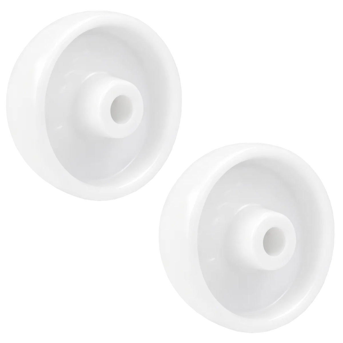 Transportrad Ø125 mm – Weißes Polyamidrad für Wagen, Code: 29B