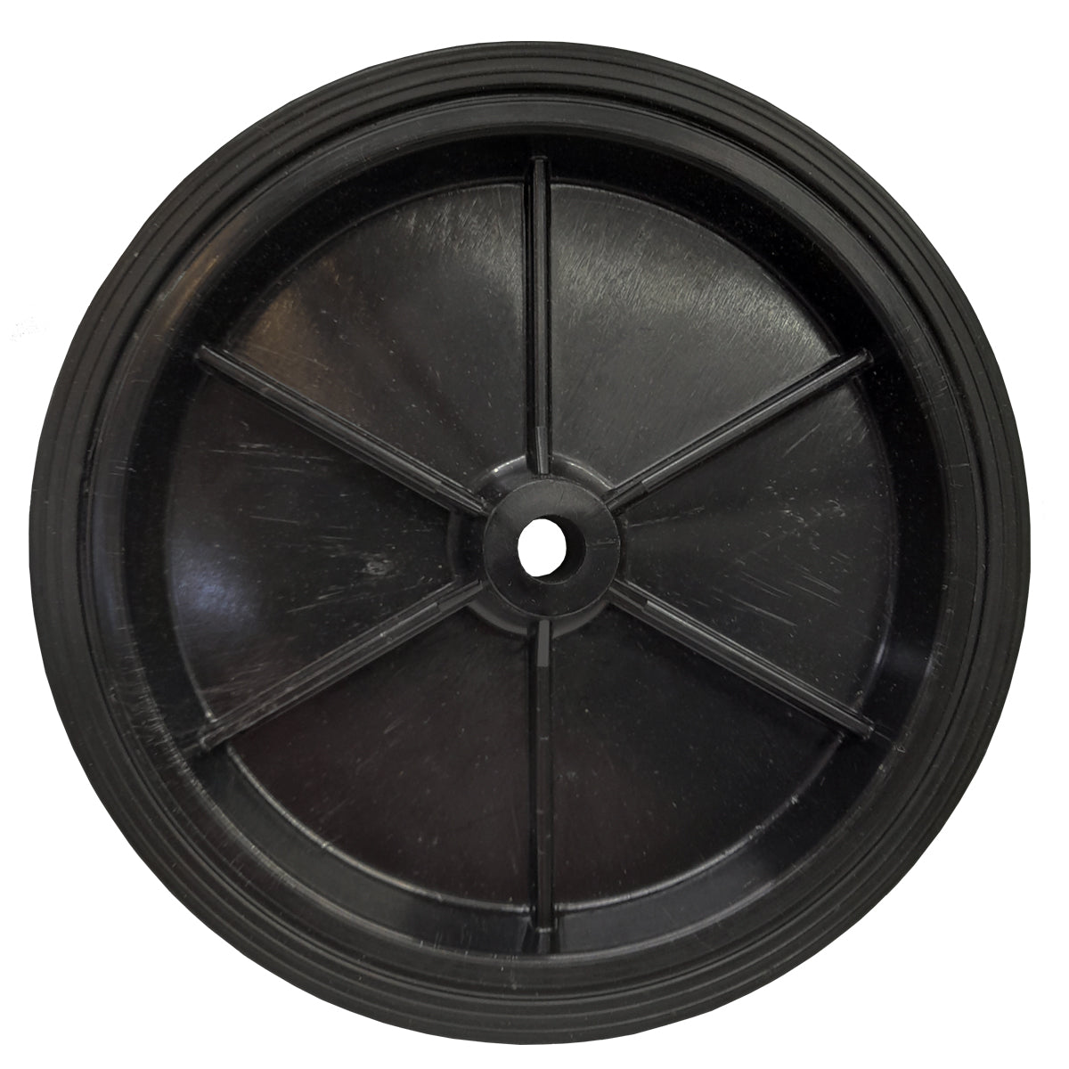 Rasenmäherrad 200 mm – Universal Ersatzrad aus Vollgummi + Montage-Set, Code: K200*M10