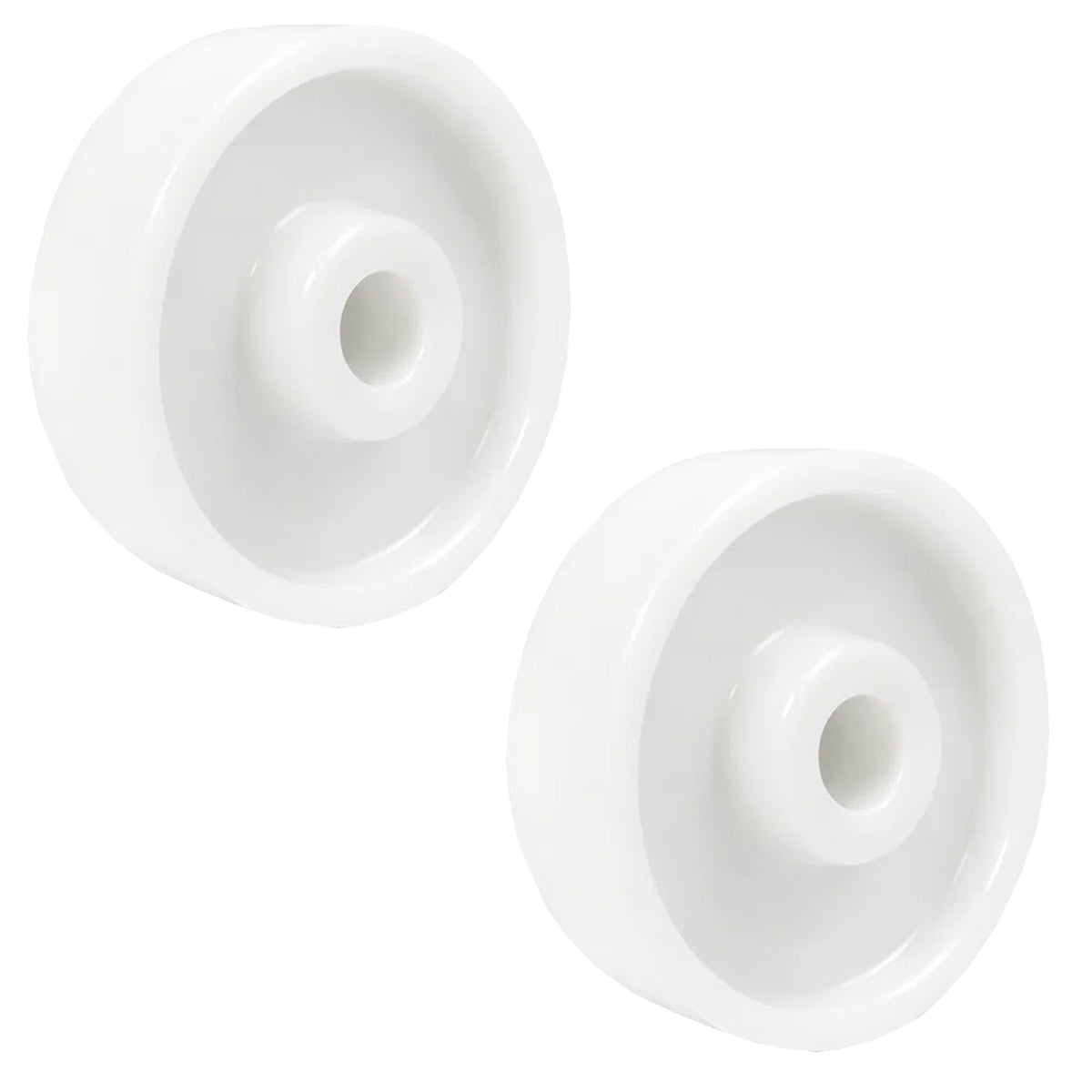 Transportrad Ø135 mm – Weißes Polyamidrad für Wagen, Code: 1359B/25