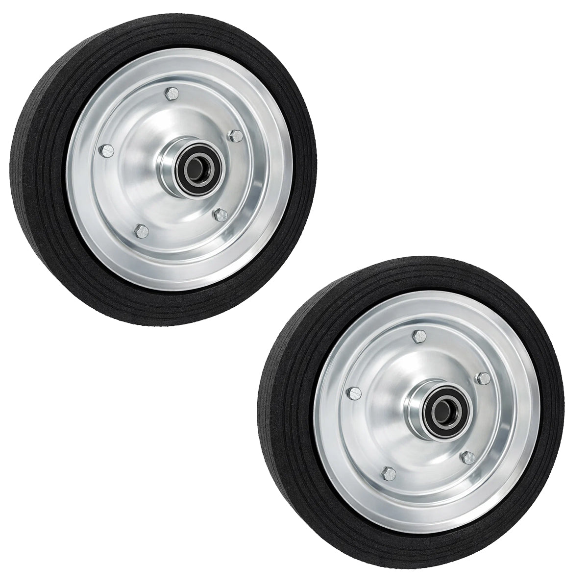 Ersatzrad Ø250 mm – Vollgummi Industrierad mit Kugellager für Transportwagen, Code: 90LL