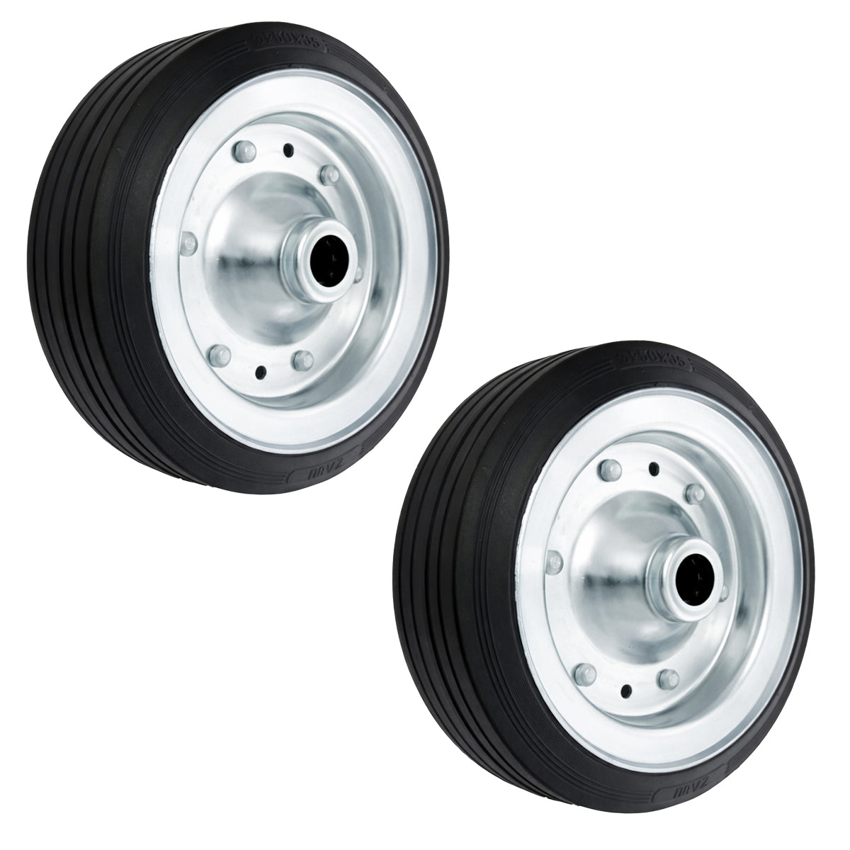 Ersatzrad Ø200 mm – Vollgummi Industrierad für Transportwagen, Code: 60