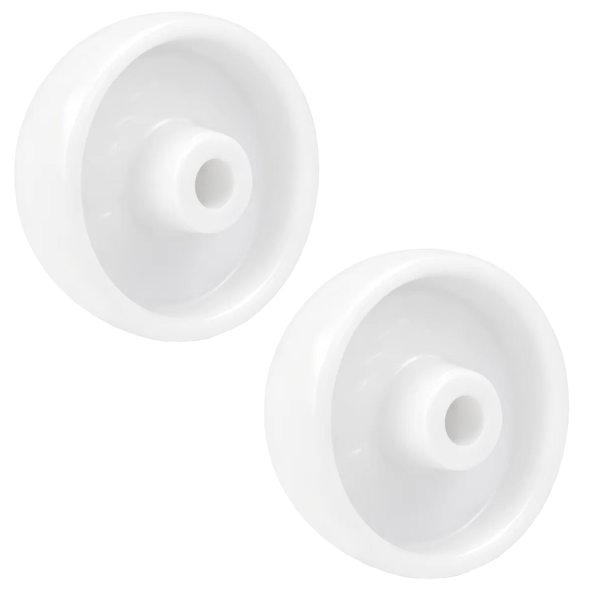 Transportrad Ø125 mm – Weißes Polyamidrad für Wagen, Code: 29B/12