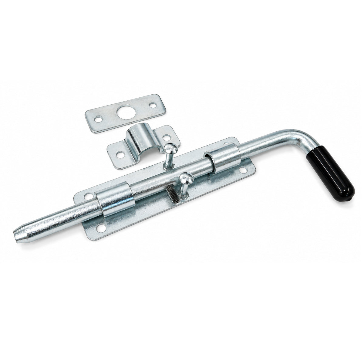 Torriegel 15.462.02 Bolzenriegel schmal - verzinkter Stahl, Silber: L220 x Ø12 mm
