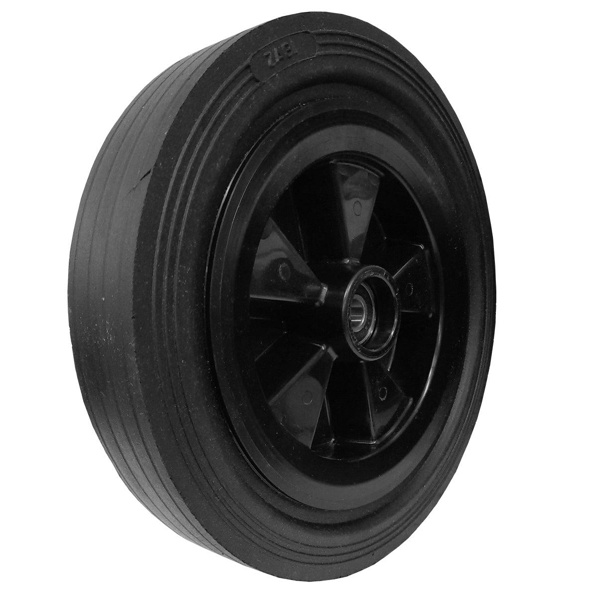 Rasenmäherrad 250 mm – Universal Ersatzrad aus Vollgummi mit Kugellager, Code: K250LL