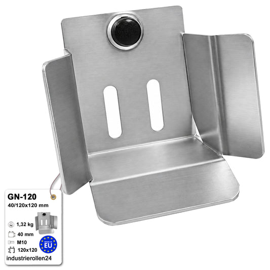 Einlaufbuchse für Schiebetor 40/120x120 mm Verzinkt Obere Torführung GN-120
