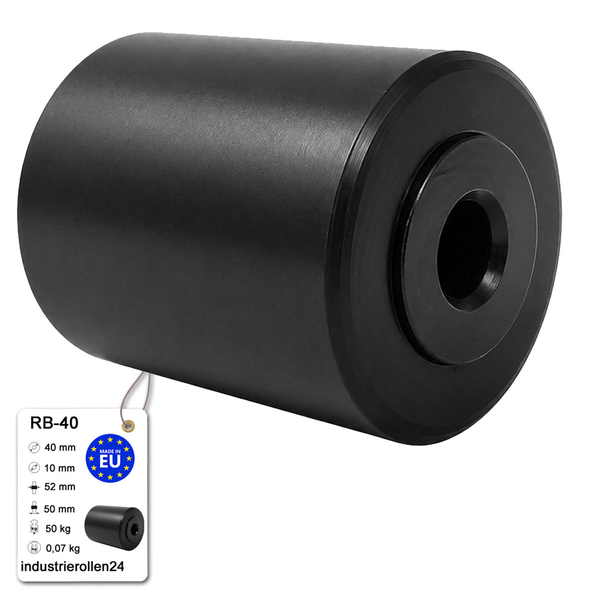 Teilen Polyamid Rolle Ø 40 mm mit Gleitlager Kunststoffrolle Industrierollen RB-40