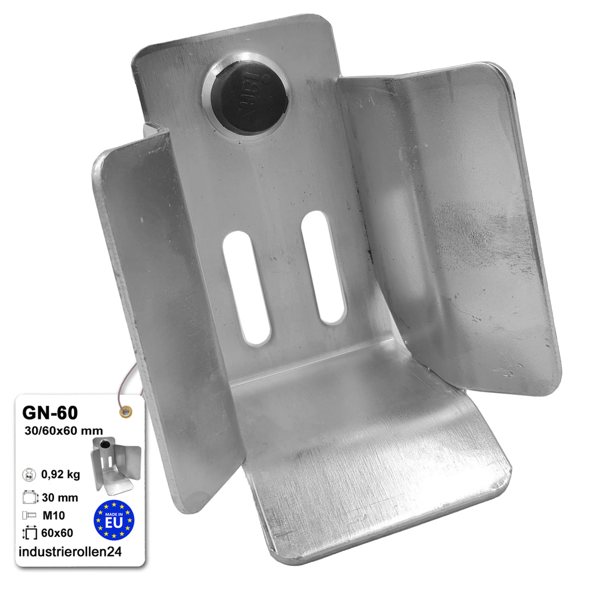 Einlaufbuchse für Schiebetor 30/60x60 mm Verzinkt Obere Torführung GN-60