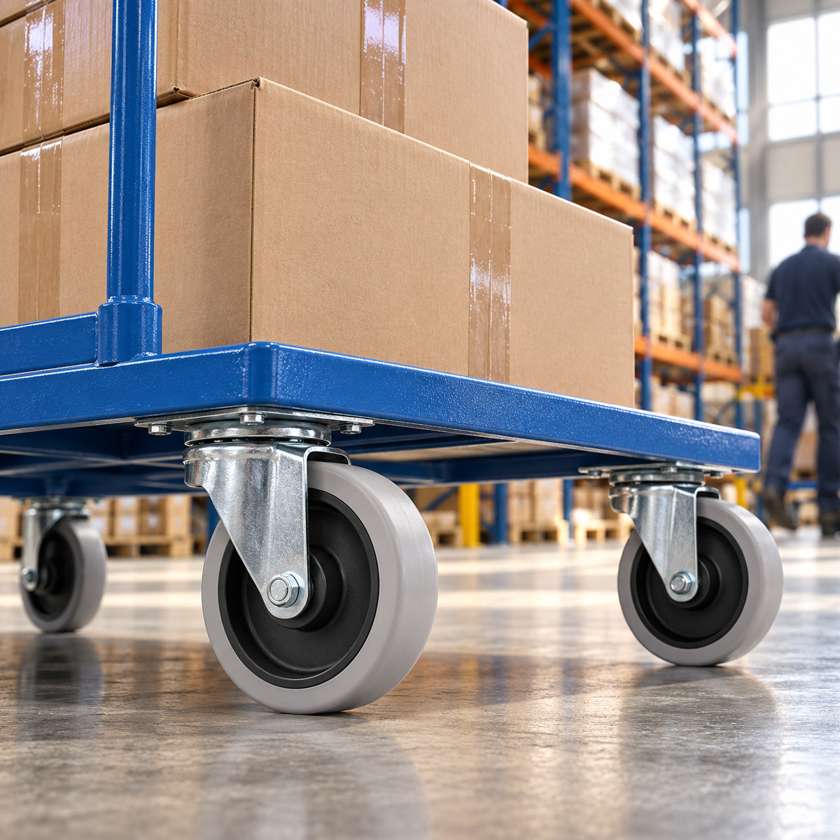 Polypropylen-Polyurethan-Rad mit Montagesatz für Transportwagen und Industrieanwendungen Ø160 mm Code: 41PPU/15