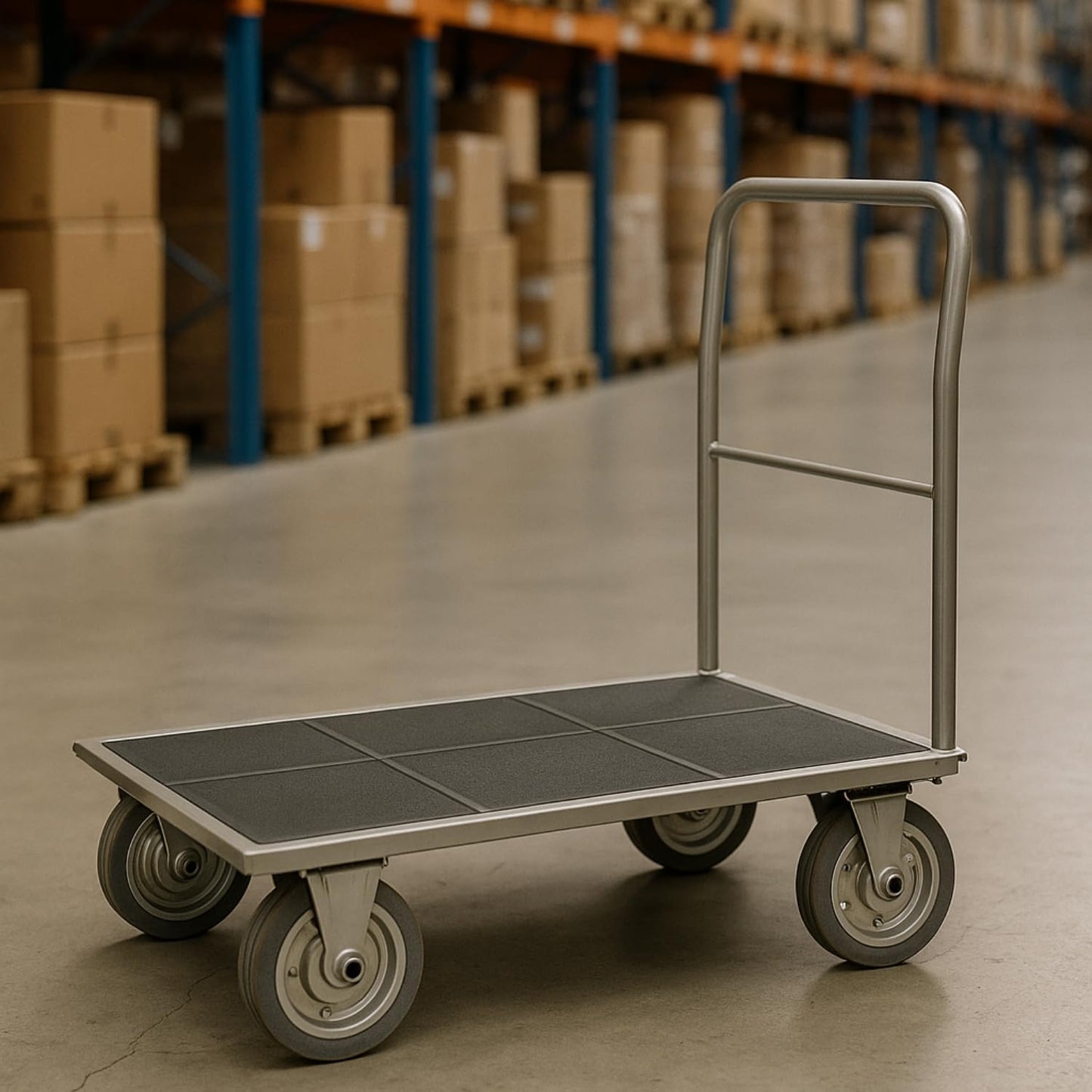 Ersatzrad Ø250 mm – Graues, nicht abfärbendes Vollgummi Industrierad mit Kugellager für Transportwagen, Code: 90LLS/25