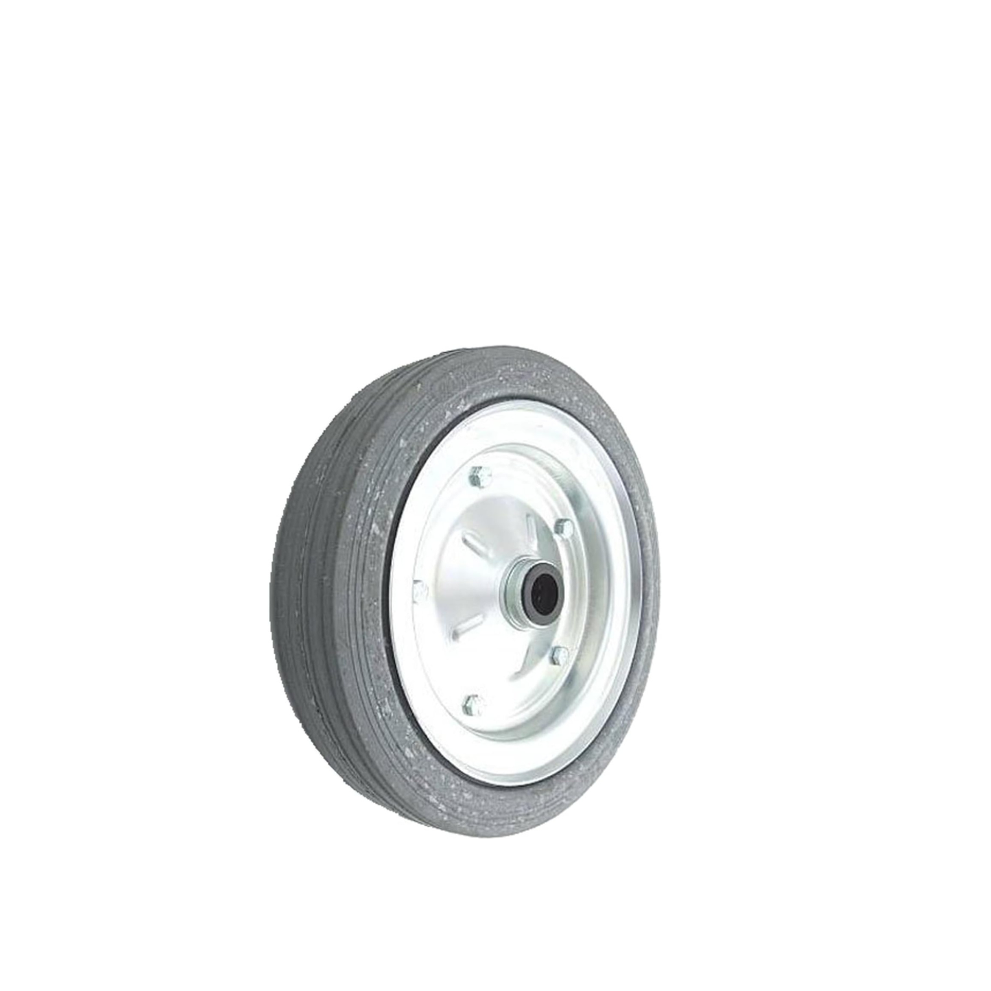 Ersatzrad Ø250 mm – Graues, nicht abfärbendes Vollgummi Industrierad für Transportwagen, Code: 90S/25