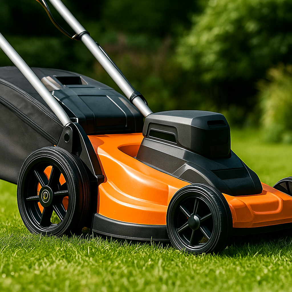 Rasenmäherrad 310 mm – Universal Ersatzrad aus Kunststoff mit Gummilauffläche & Kugellager, Code: 310TLL/12