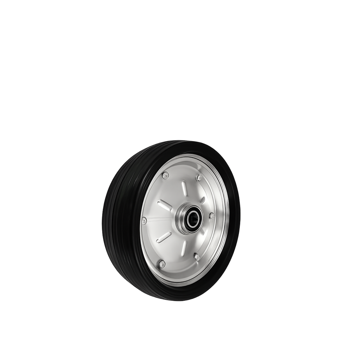 Ersatzrad Ø300 mm – Vollgummi Industrierad mit Kugellager für Transportwagen, Code: 100MNNLL/25