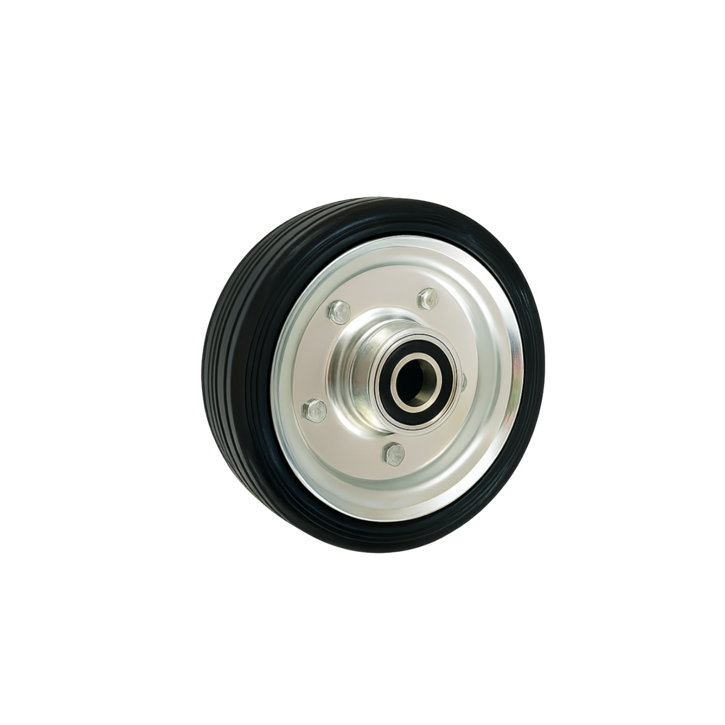 Ersatzrad Ø160 mm – Vollgummi Industrierad mit Kugellager für Transportwagen, Code: 40NLL