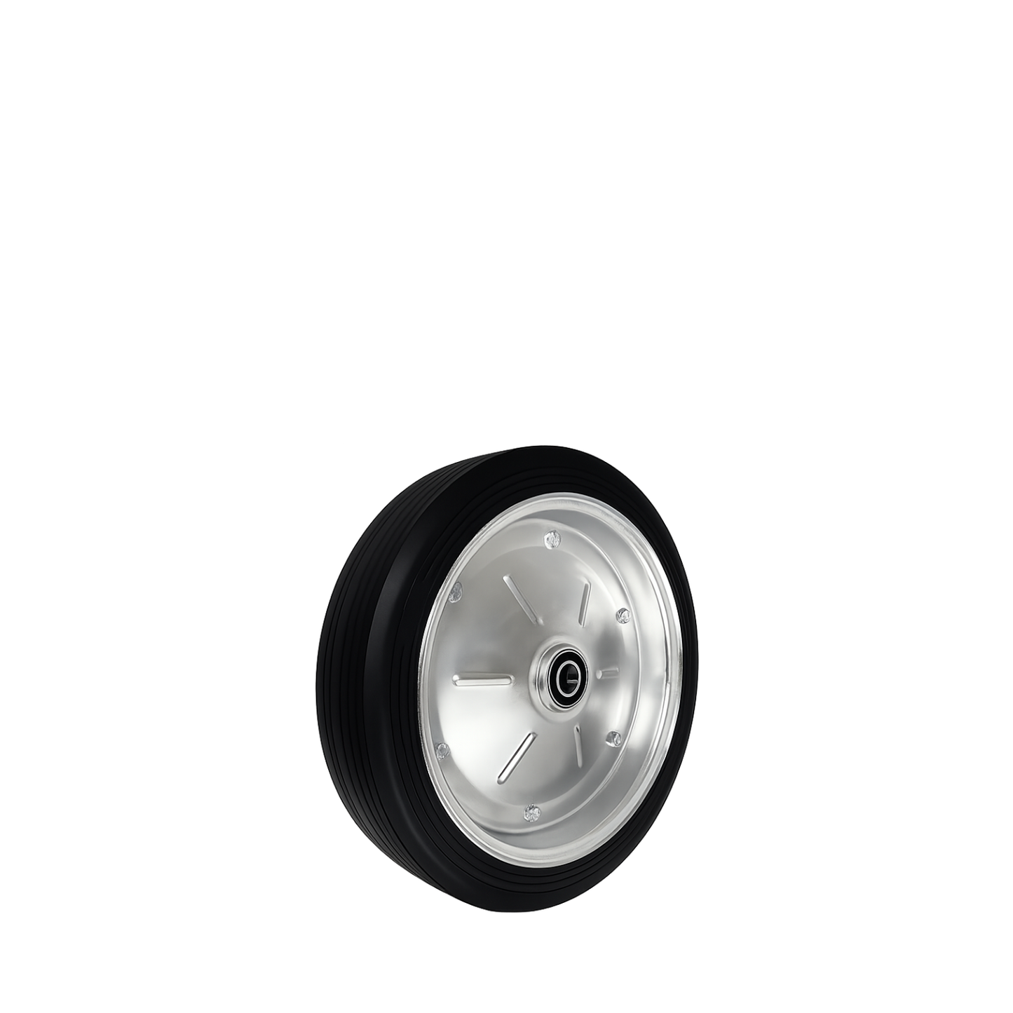 Ersatzrad Ø400 mm – Vollgummi Industrierad mit Kugellager für Transportwagen, Code: 400LL/25