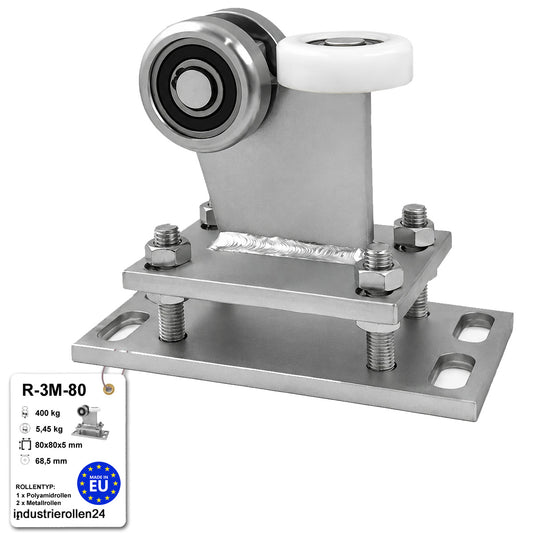 Torwagen für Schiebetore - für Profile 80 x 80 mm - Wandstärke 5 mm: R-3M-80