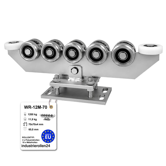 Torwagen für Schiebetore - für Profile 70 x 70 mm - Wandstärke 4 mm: WR-12M-70