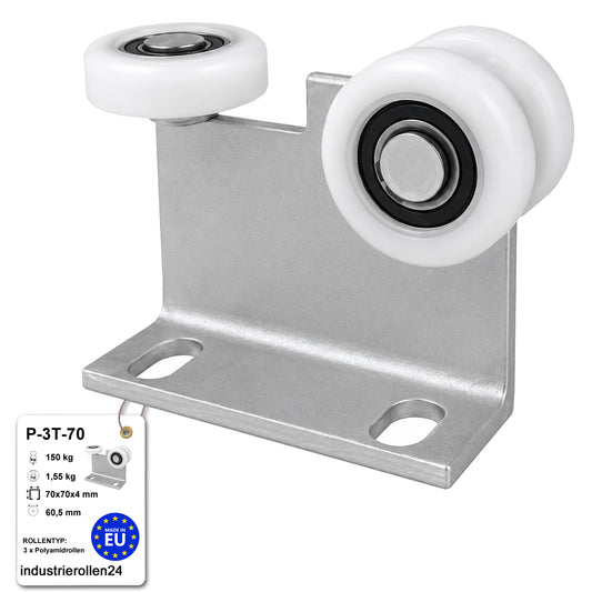 Torwagen für Schiebetore - für Profile 70 x 70 mm - Wandstärke 4 mm: P-3T-70