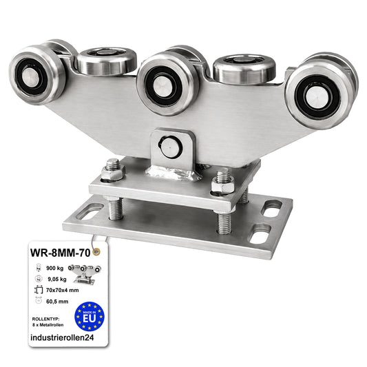 Torwagen für Schiebetore - für Profile 70 x 70 mm - Wandstärke 4 mm: WR-8MM-70