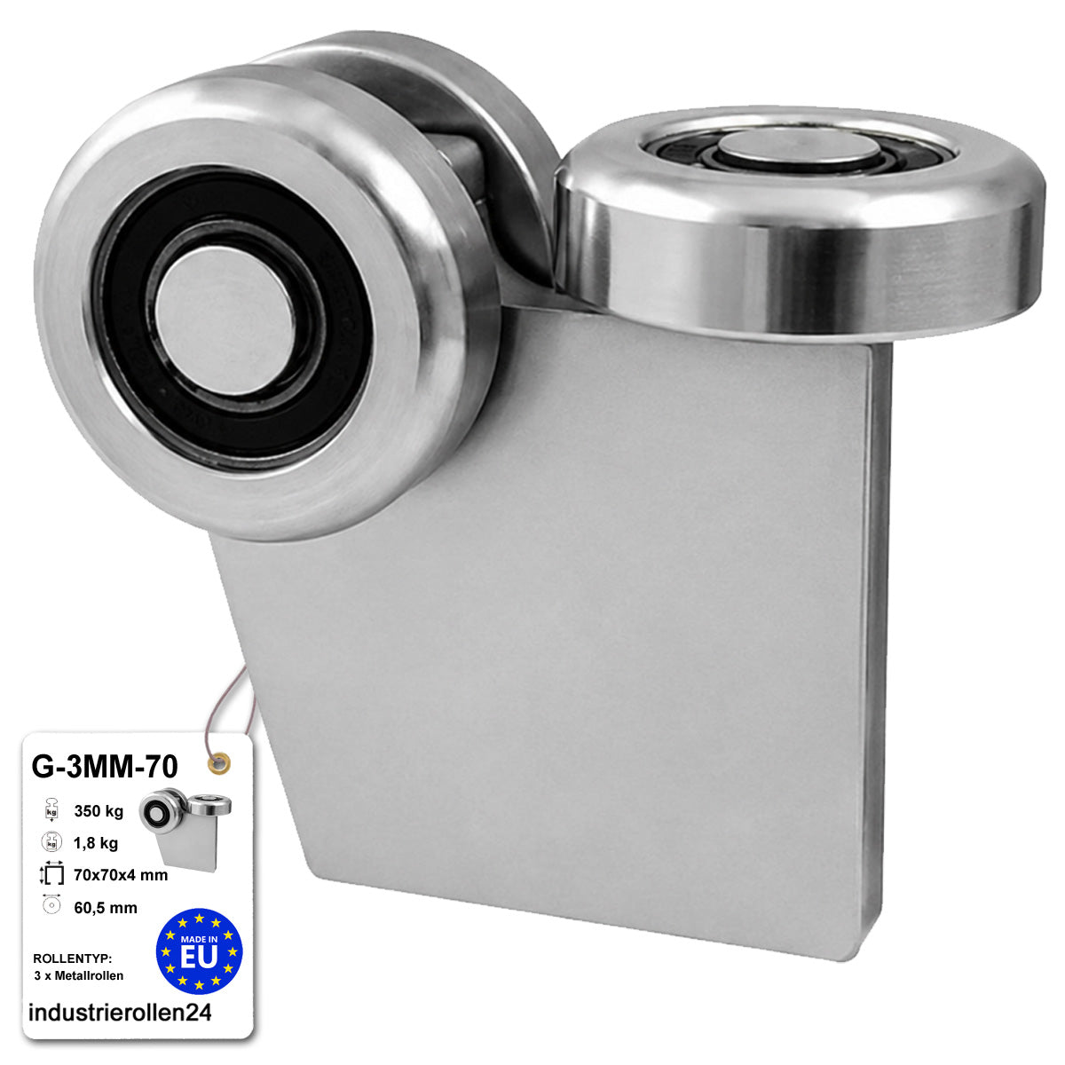 Torwagen für Schiebetore - für Profile 70 x 70 mm - Wandstärke 4 mm: G-3MM-70