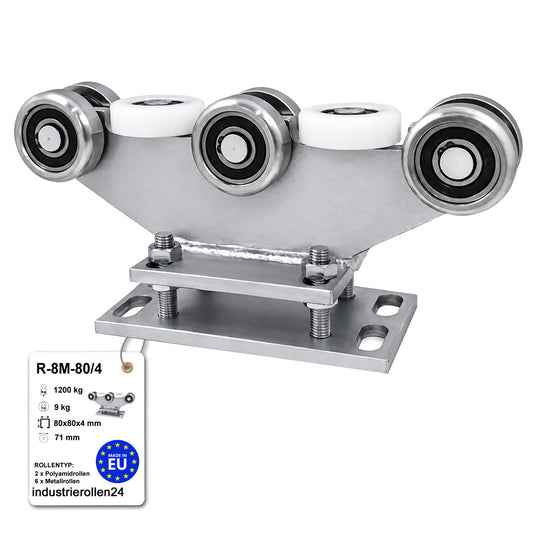 Torwagen für Schiebetore - für Profile 80 x 80 mm - Wandstärke 4 mm: R-8M-80/4