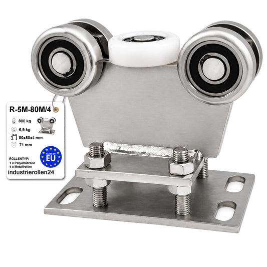 Torwagen für Schiebetore - für Profile 80 x 80 mm - Wandstärke 4 mm: R-5M-80M/4