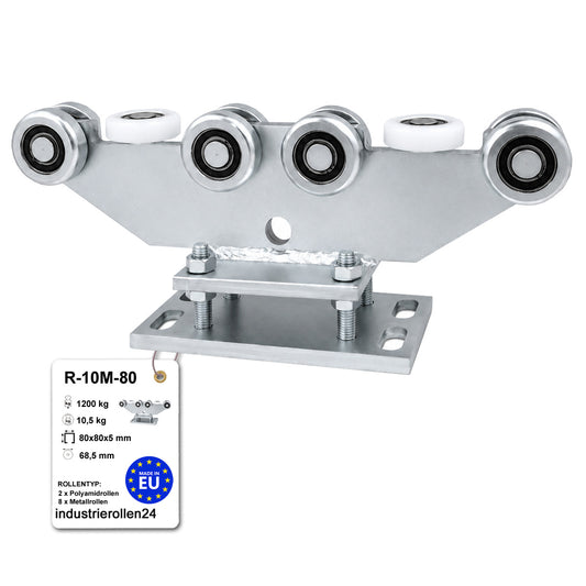 Torwagen für Schiebetore - für Profile 80 x 80 mm - Wandstärke 5 mm: R-10M-80