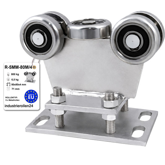 Torwagen für Schiebetore - für Profile 80 x 80 mm - Wandstärke 4 mm: R-5MM-80M/4