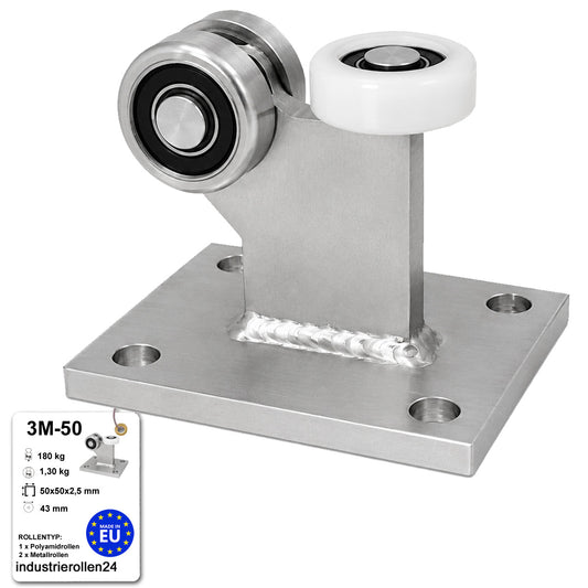 Torwagen für Schiebetore - für Profile 50x50 mm - Wandstärke 2,5 mm: 3M-50