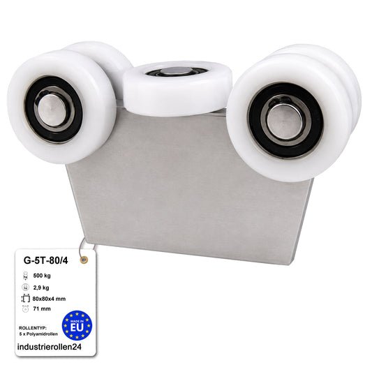 Torwagen für Schiebetore - für Profile 80 x 80 mm - Wandstärke 4 mm: G-5T-80/4