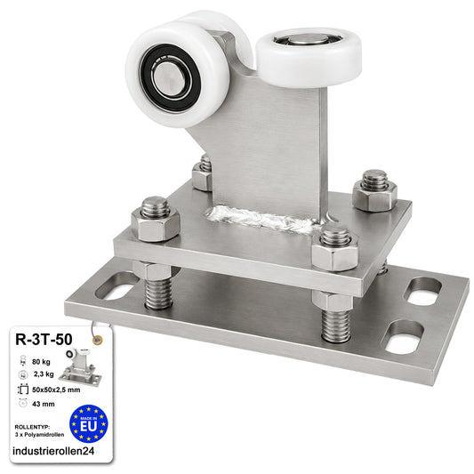 Torwagen für Schiebetore - für Profile 50x50 mm - Wandstärke 2,5 mm: R-3T-50