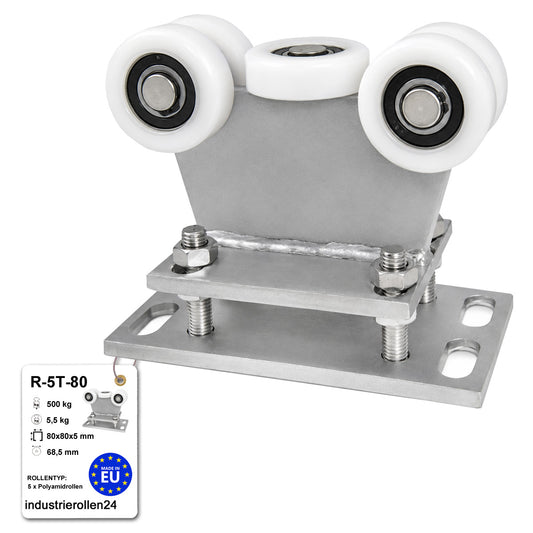 Torwagen für Schiebetore - für Profile 80 x 80 mm - Wandstärke 5 mm: R-5T-80