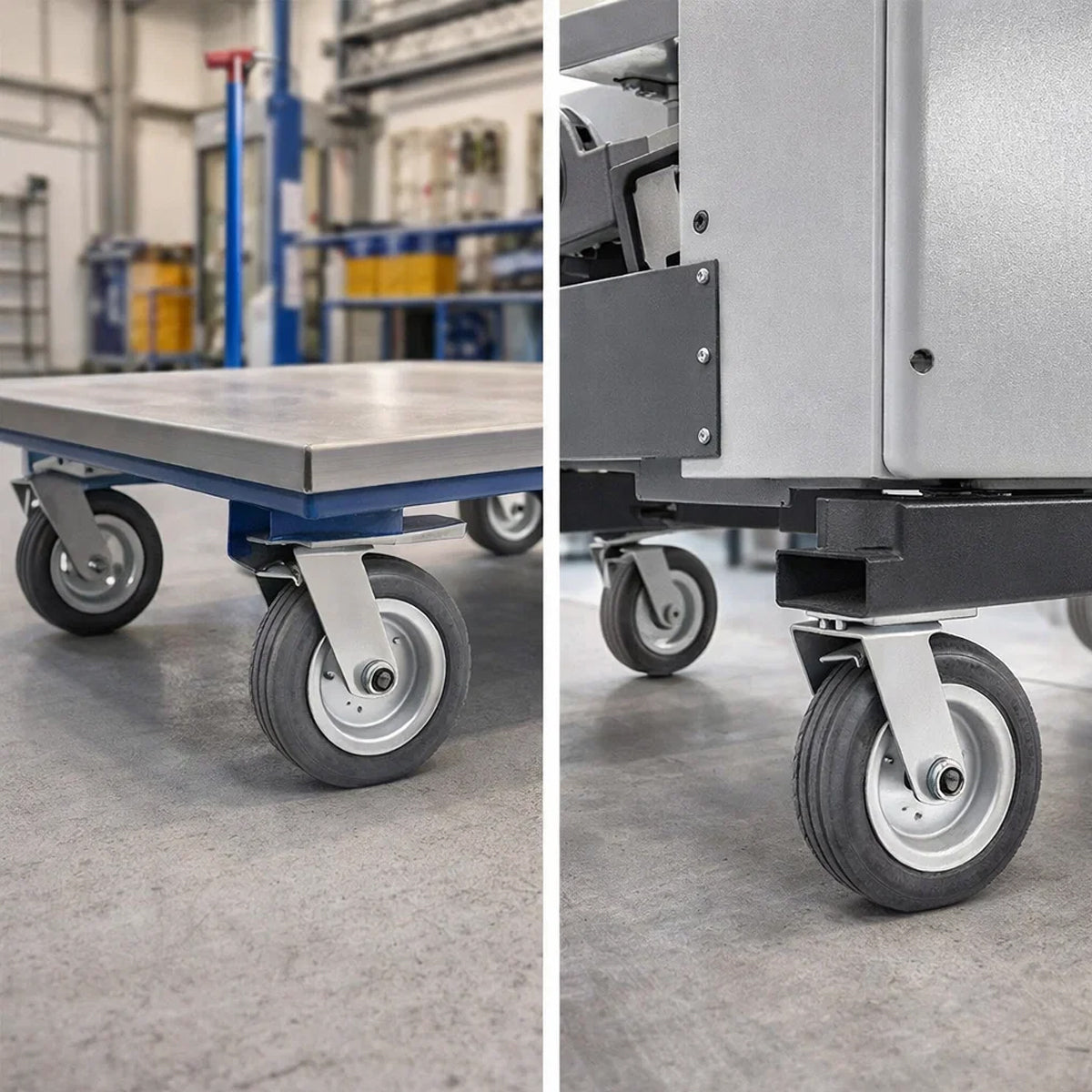 Metall-Gummiräder 250 mm mit Montage-Set – robuste Räder für Transport & Industrie Code: 91